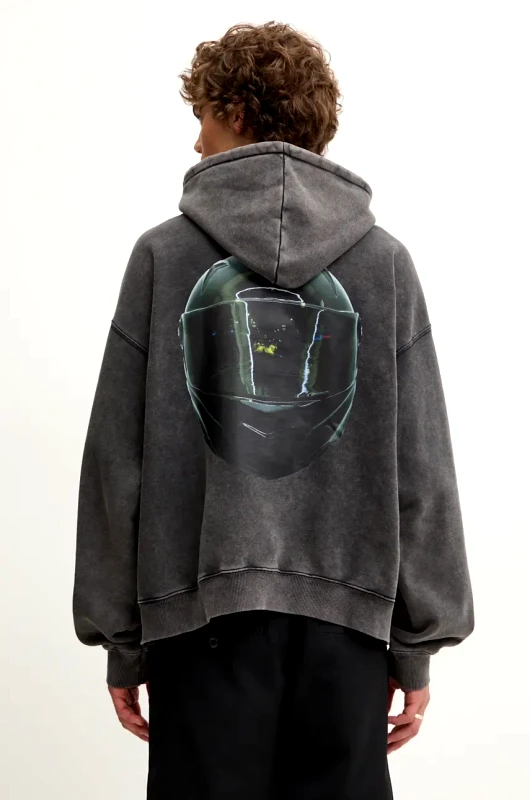 MSGM Μπλούζα MSGM χρώμα: γκρι, με κουκούλα, 3740MM139.247584