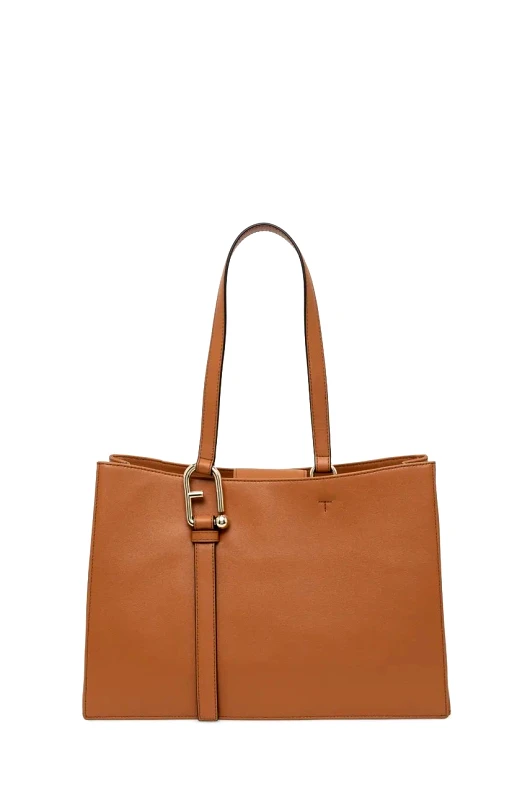 Furla Δερμάτινη τσάντα Furla χρώμα: μπεζ, WB01371.BX2045.RY000