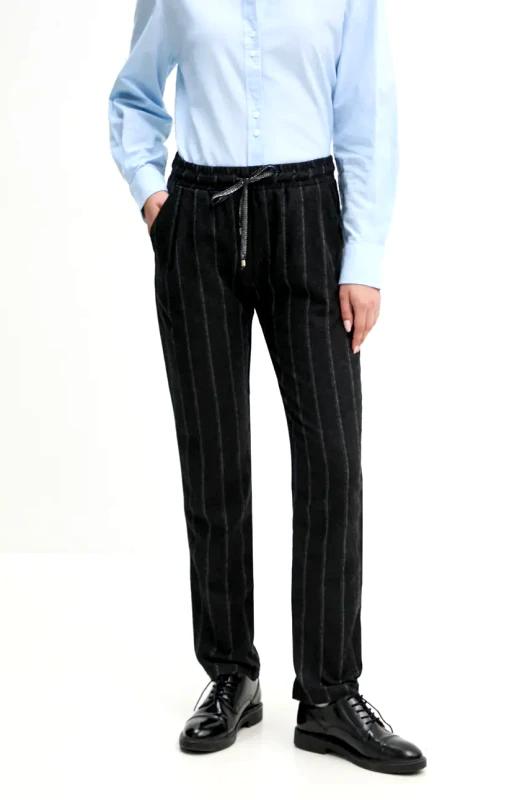 La Petite Française Μάλλινο παντελόνι La Petite Française PFPOLI χρώμα: γκρι, PFPOLI