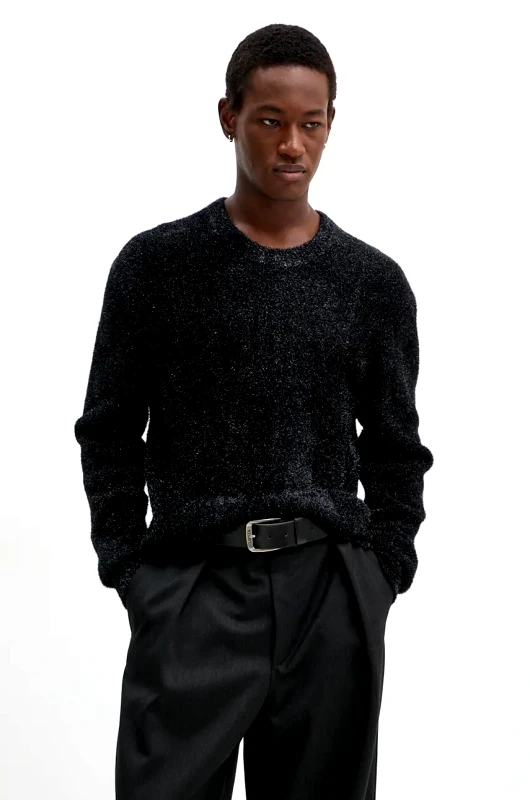 The Kooples Πουλόβερ κασμίρ The Kooples χρώμα: μαύρο, HPUL29023K