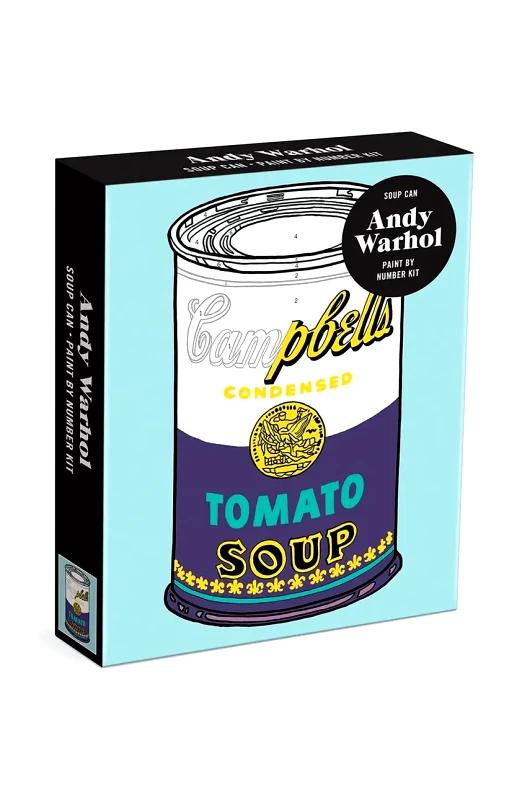 Galison Σετ ζωγραφικής με αριθμούς Galison Andy Warhol Soup Can