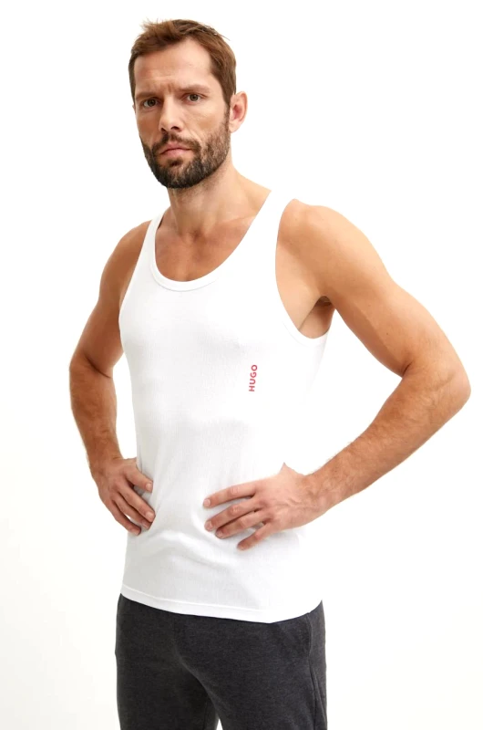 HUGO Μπλουζάκι HUGO 2-pack χρώμα: άσπρο, 50532634