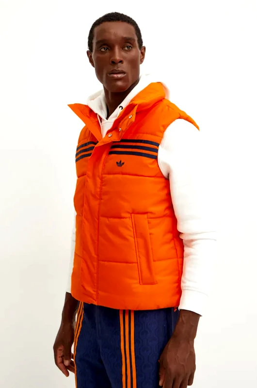 adidas Originals Αμάνικο μπουφάν adidas Originals χρώμα: πορτοκαλί, JN9554
