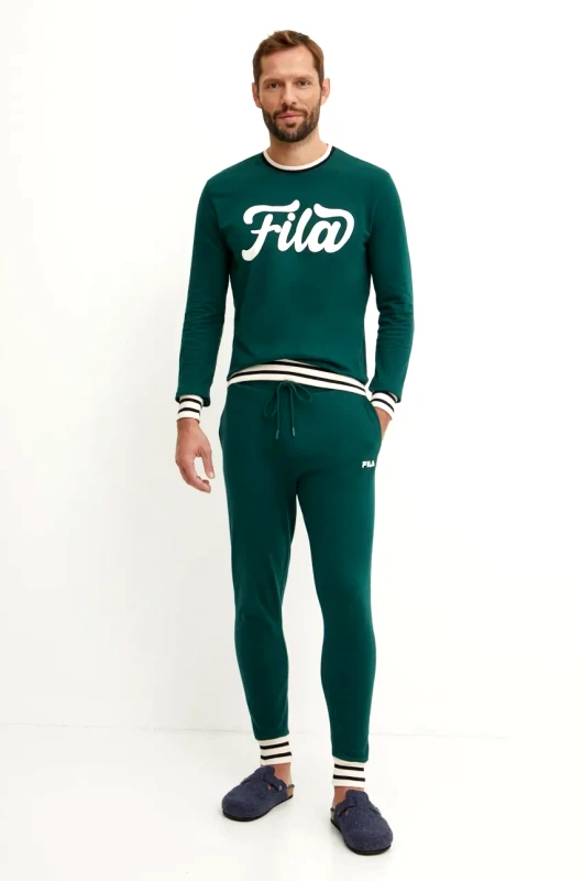 Fila Βαμβακερή φόρμα Fila χρώμα: πράσινο, FPW1198