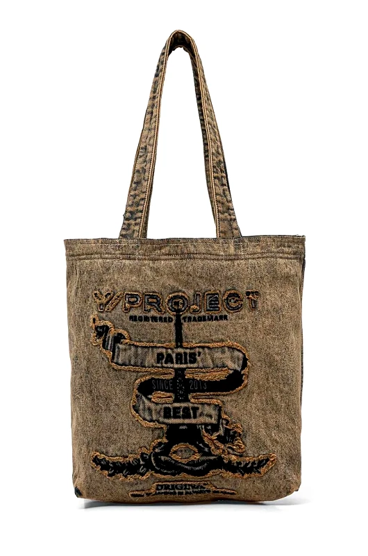 Y/Project Y/Project PARIS' BEST TOTE BAG χρώμα: μπεζ, 620BA004