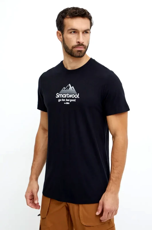Smartwool Αθλητικό μπλουζάκι Smartwool 30th Anniversary χρώμα: μαύρο, SW002670