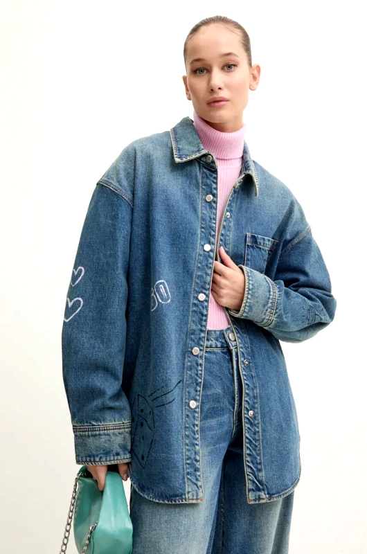 Miss Sixty Τζιν μπουφάν Miss Sixty x Keith Haring 6L3XJ2430000