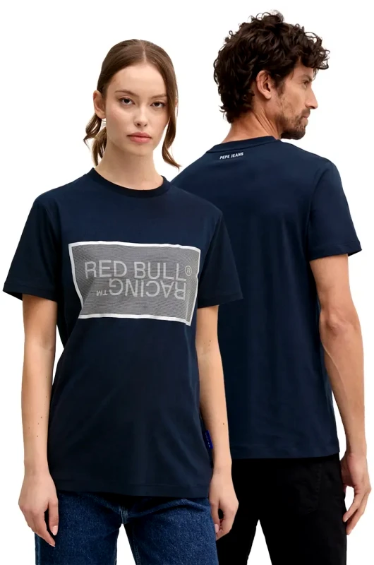 Red Bull Racing x Pepe Jeans Βαμβακερό μπλουζάκι Red Bull Racing x Pepe Jeans χρώμα: ναυτικό μπλε, RU500004