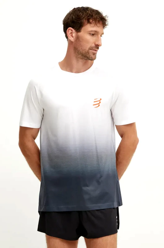 Compressport Μπλουζάκι για τρέξιμο Compressport Performance χρώμα: γκρι, ATSM4920