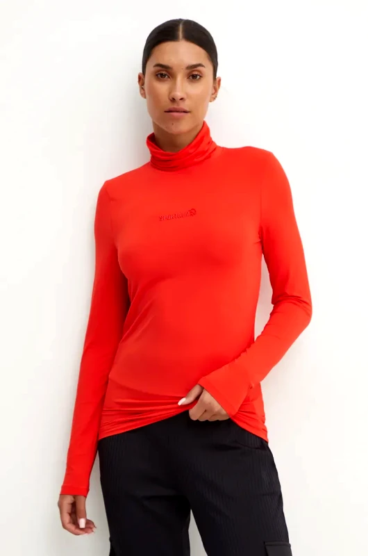 Sportalm Longsleeve Sportalm χρώμα: πορτοκαλί, 1852520699