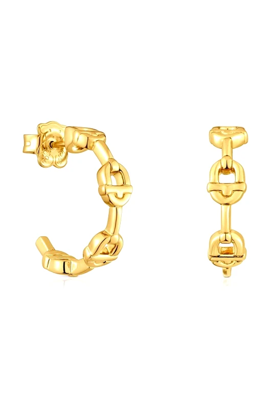 Tous Ασημένια επιχρυσωμένα σκουλαρίκια Tous Manifesto 1004222100