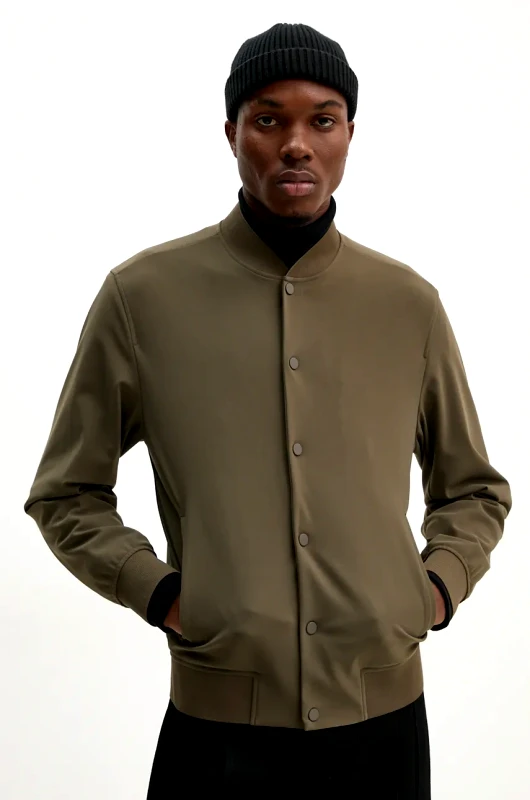 Theory Μπουφάν bomber Theory ανδρικό, χρώμα: πράσινο, L0697406