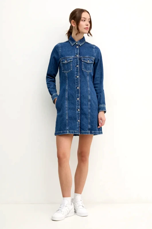 Red Bull Racing x Pepe Jeans Φόρεμα τζιν Red Bull Racing x Pepe Jeans RL950001R13