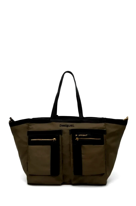 Desigual Τσάντα Desigual HOPPER GUIMAR MAXI MUL χρώμα: πράσινο, 24WAXY03