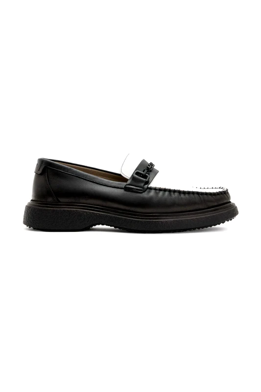 AllSaints Δερμάτινα μοκασίνια AllSaints Gibbs Chain Loafer χρώμα: μαύρο, M011FB