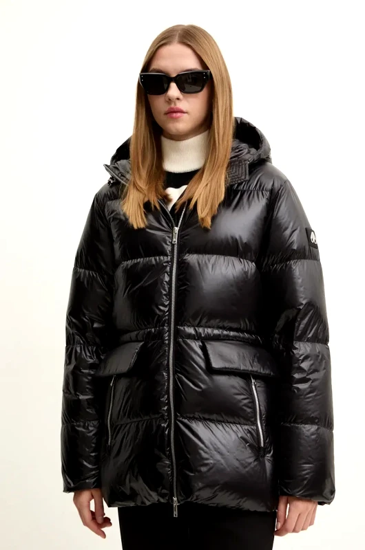 MOOSE KNUCKLES Μπουφάν με επένδυση από πούπουλα MOOSE KNUCKLES Whitney 3Q χρώμα: μαύρο, M34LJ186