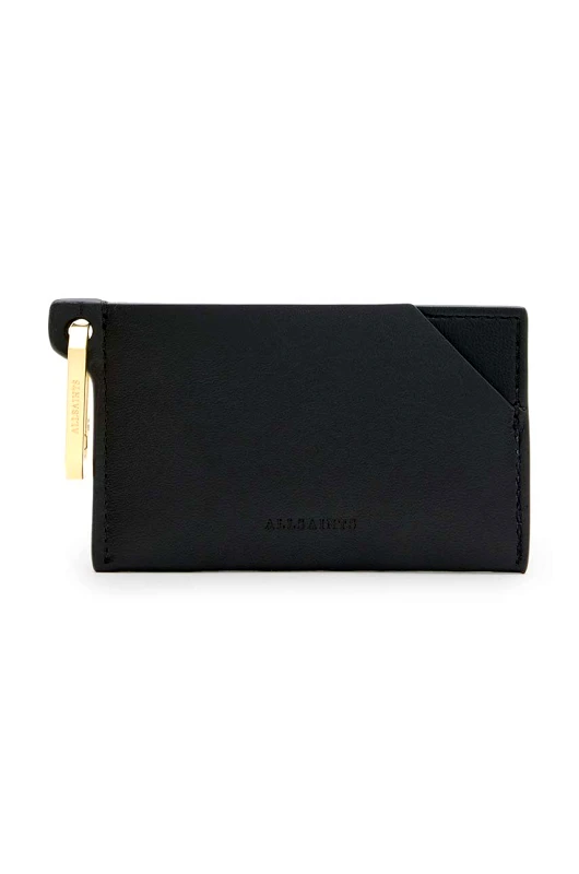 Δερμάτινη θήκη για κάρτες AllSaints HEX CARDHOLDER χρώμα: μαύρο, W228XB φωτογραφία