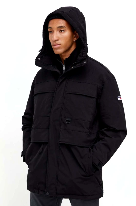 Tommy Jeans Μπουφάν Tommy Jeans χρώμα: μαύρο