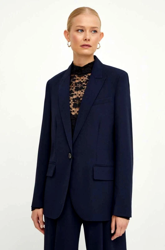 Day Birger et Mikkelsen Σακάκι Day Birger et Mikkelsen χρώμα: ναυτικό μπλε