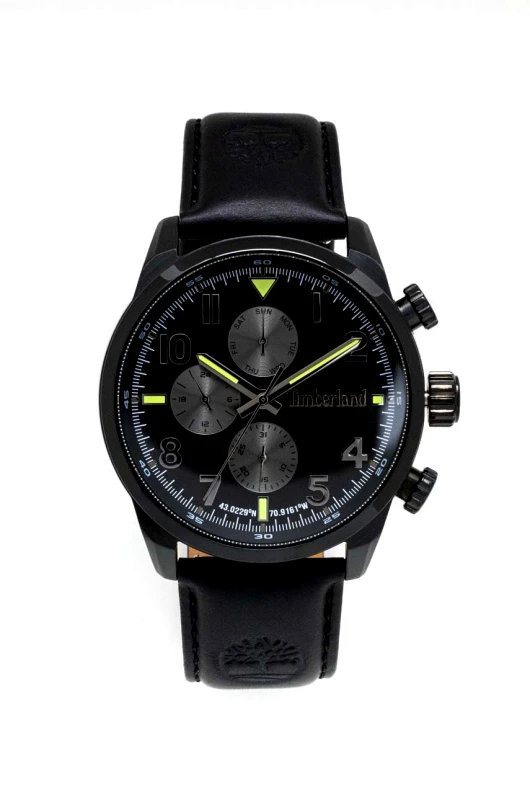 Ρολόι Timberland χρώμα: μαύρο φωτογραφία
