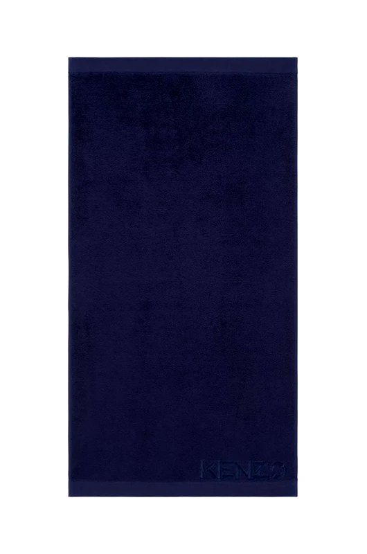 Kenzo Μικρή βαμβακερή πετσέτα Kenzo Iconic Navy 55x100 cm