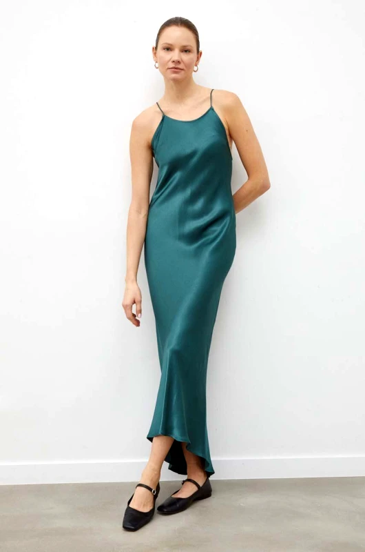 2NDDAY Φόρεμα 2NDDAY2ND Neoma TT - Satin Ease χρώμα: ασημί 2239125250