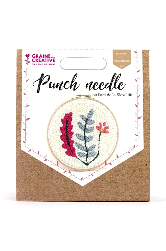 Graine Creative Κιτ κεντήματος Graine Creative Vegetal Punch Needle Kit