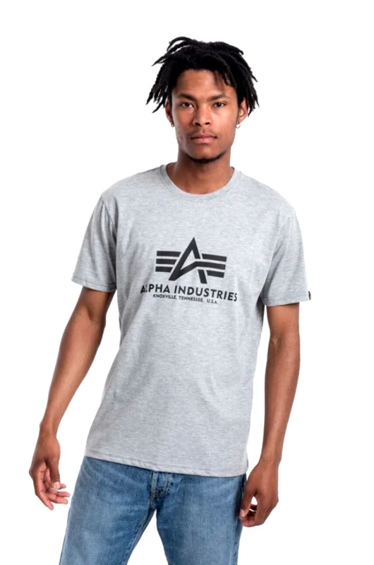 Alpha Industries Βαμβακερό μπλουζάκι Alpha Industries Basic χρώμα: γκρι