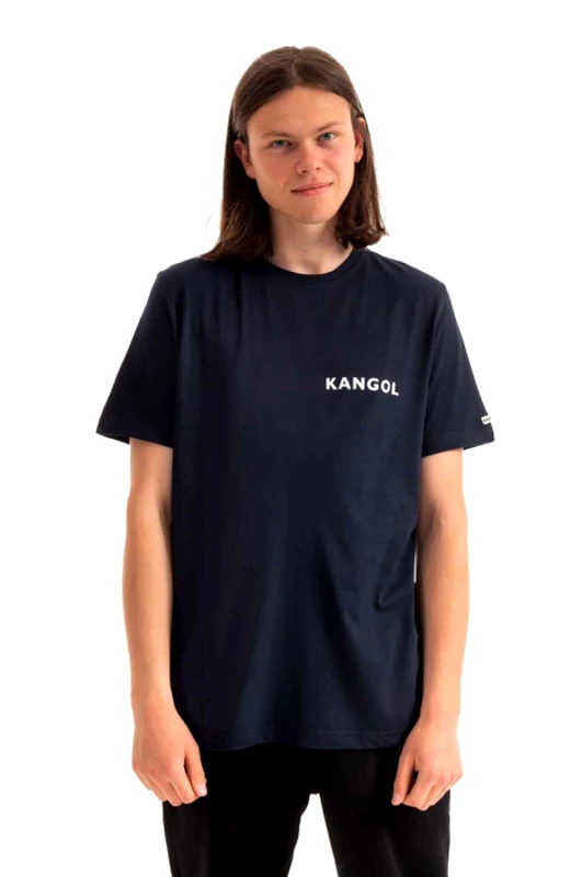 Kangol Βαμβακερό μπλουζάκι Kangol Heritage Basic χρώμα: ναυτικό μπλε