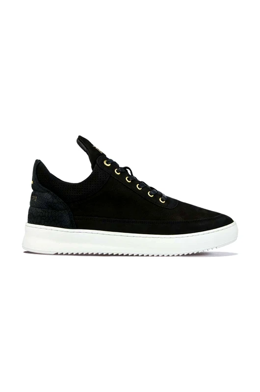 Filling Pieces Δερμάτινα αθλητικά παπούτσια Filling Pieces Low Top Ripple Ceres χρώμα μαύρο 25127261861