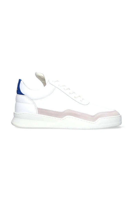 Filling Pieces Δερμάτινα αθλητικά παπούτσια Filling Pieces Low Top Ghost χρώμα άσπρο