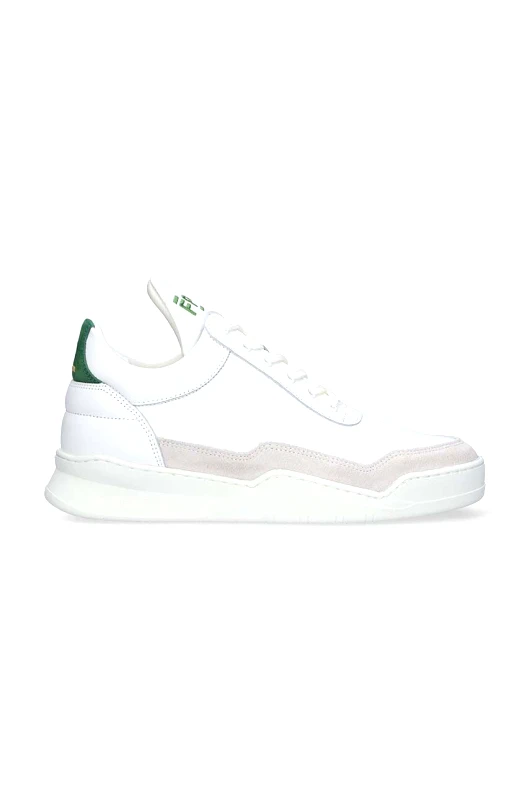 Filling Pieces Δερμάτινα αθλητικά παπούτσια Filling Pieces Low Top Ghost χρώμα άσπρο