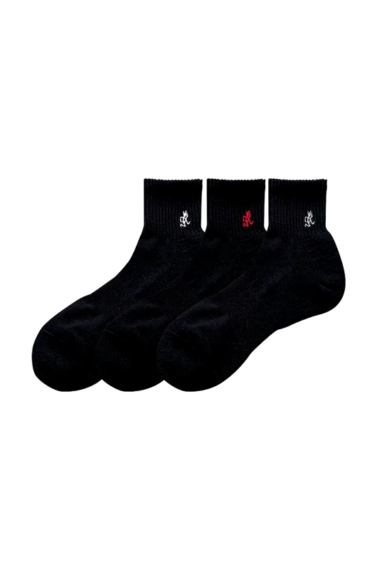 Gramicci Κάλτσες Gramicci 3-pack Basic Short Socks χρώμα: μαύρο