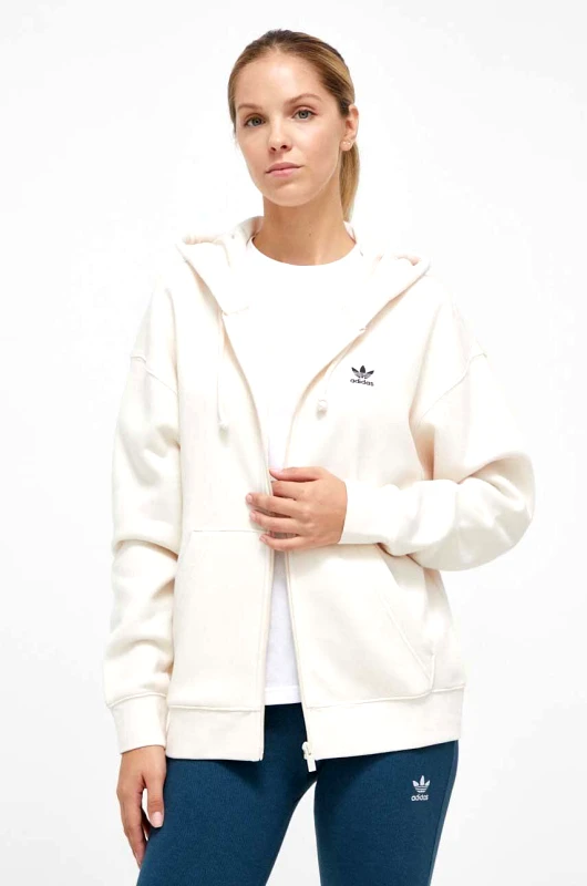 adidas Originals Μπλούζα adidas Originals NHL Pittsburgh Penguins χρώμα: μπεζ, με κουκούλα H-MVPSP15WBP-QL IJ5419