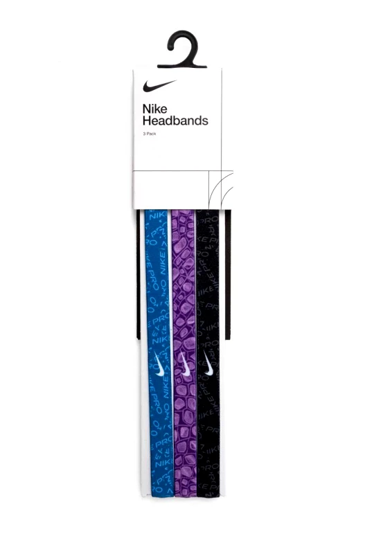 Nike Κορδέλες Nike Printed 3-pack χρώμα: μαύρο