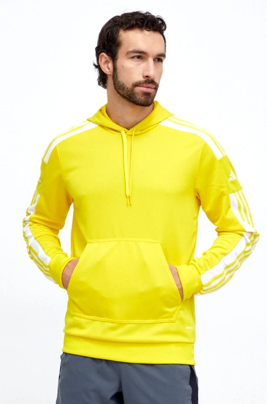 adidas Performance Μπλούζα adidas Performance Squadra 21 ZNE Squadra 21 χρώμα: κίτρινο, με κουκούλα IG2377 GP6438