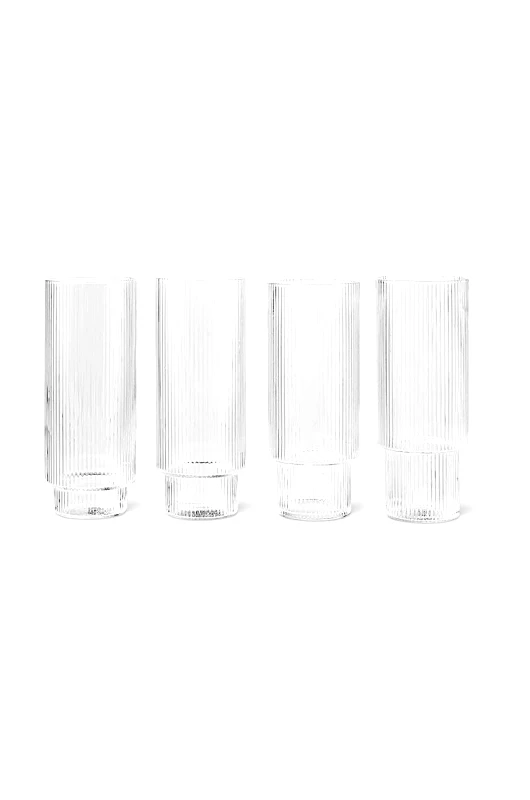 Ferm Living Σετ ποτηριών για ποτά ferm LIVING Ripple 300 ml 4-pack