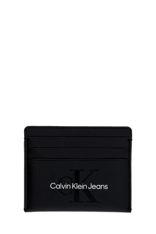 Calvin Klein Jeans Θήκη για κάρτες Calvin Klein Jeans χρώμα: μαύρο