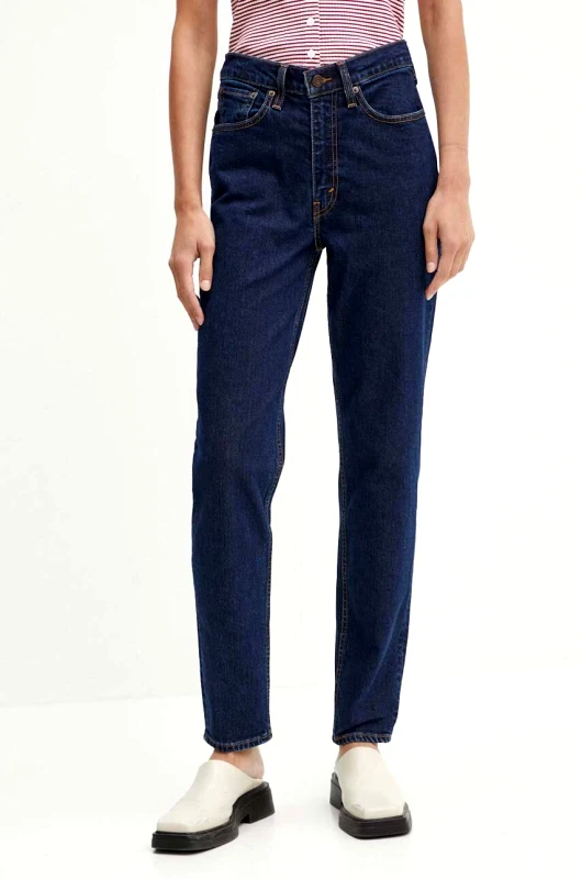 Levi's Τζιν παντελόνι Levi's 80S MOM JEAN χρώμα: ναυτικό μπλε