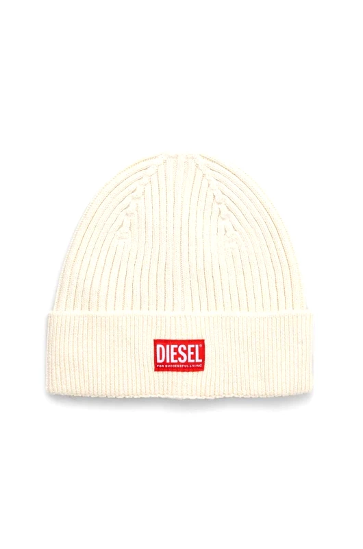 Diesel Μάλλινο σκουφί Diesel χρώμα: μπεζ