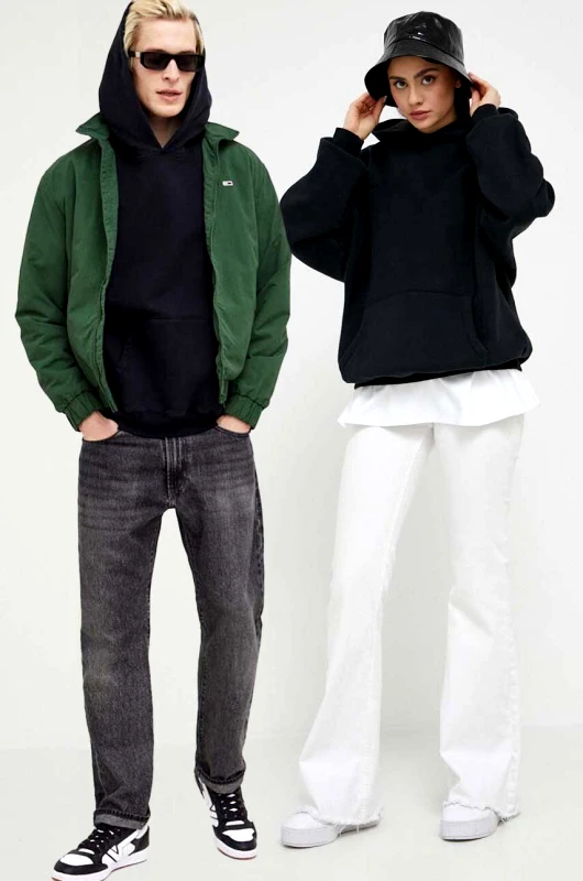 Preach Βαμβακερή μπλούζα Preach χρώμα: μαύρο, με κουκούλα