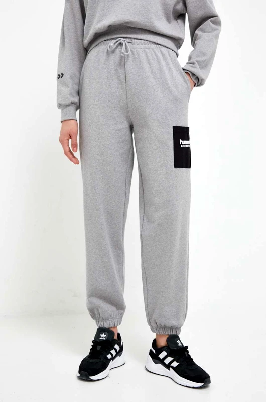 Hummel Παντελόνι φόρμας Hummel χρώμα: γκρι