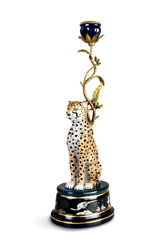 &k amsterdam Διακοσμητικό κηροπήγιο &k amsterdam Lleopard