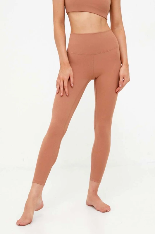 JOYINME Κολάν γιόγκα JOYINME Unity Ribbed χρώμα: μπεζ