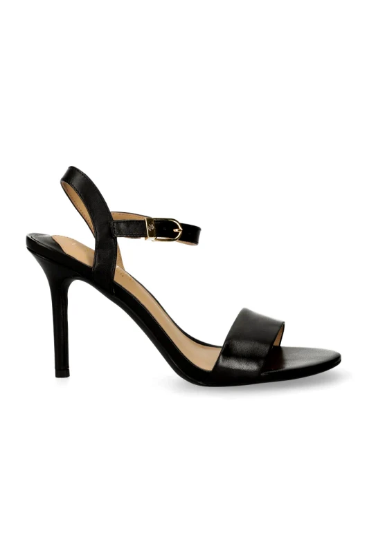 Lauren Ralph Lauren Δερμάτινα σανδάλια Lauren Ralph Lauren Gwen Ozweego Gwen χρώμα: μαύρο, 82945881 GY6177 802941000000