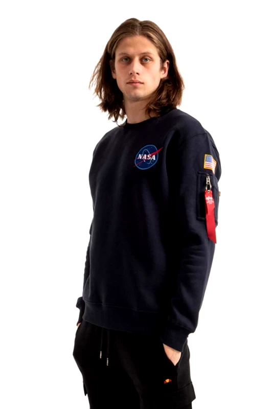Μπλούζα Alpha Industries Bluza Alpha Industries 178307 07 χρώμα: ναυτικό μπλε φωτογραφία