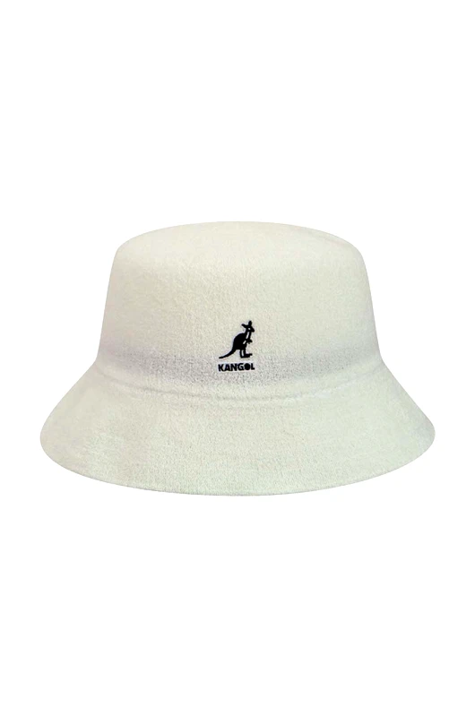 Καπέλο Kangol Bermuda Bucket χρώμα: άσπρο φωτογραφία