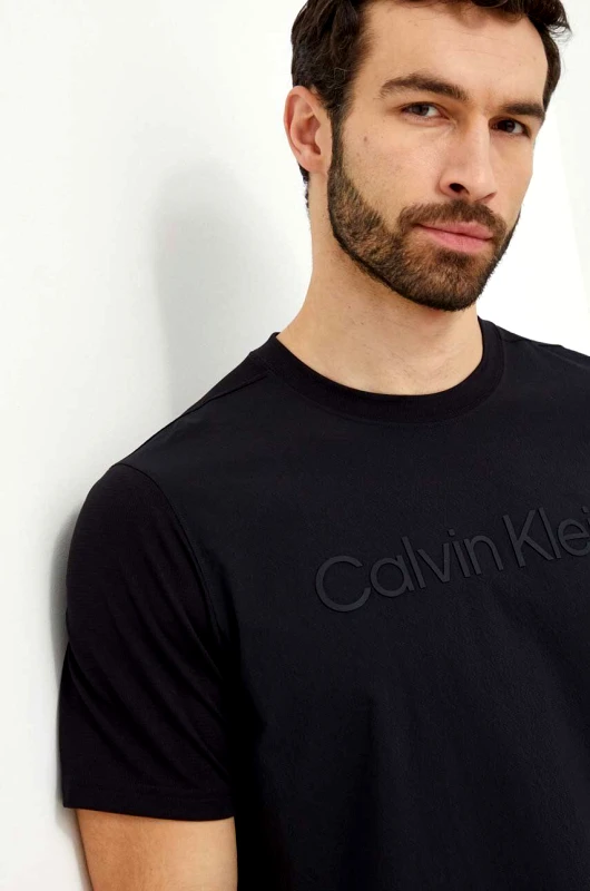 Calvin Klein Performance Μπλουζάκι προπόνησης Calvin Klein Performance χρώμα: μαύρο
