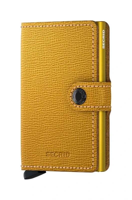 Secrid Πορτοφόλι Secrid Crisple Ochre χρώμα: κίτρινο