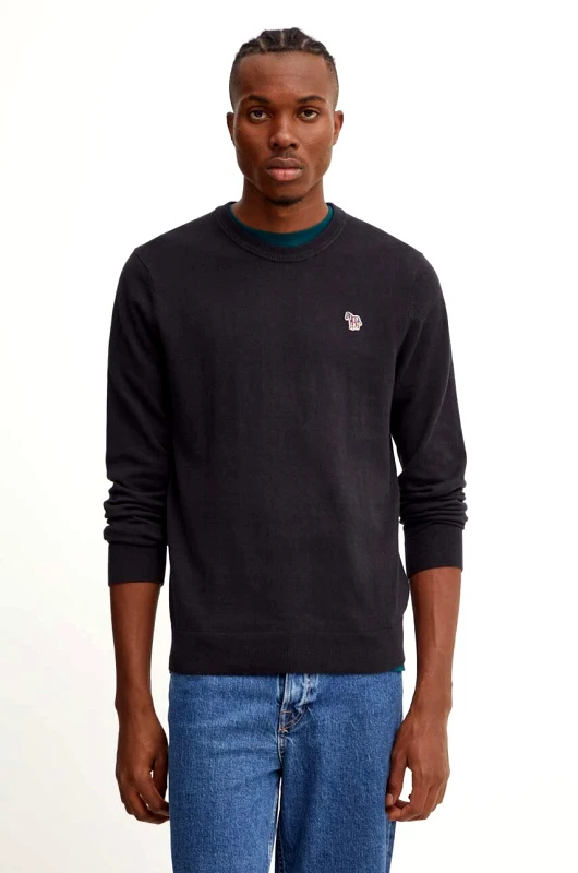 PS Paul Smith Πουλόβερ με προσθήκη μαλλιού PS Paul Smith ανδρικό, χρώμα: μαύρο, M2R.530XZ.N22226